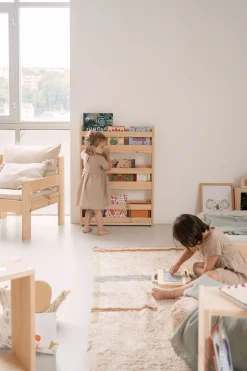 Muebles LUFE Estanterías De Pared^MONTESSORI estantería 3 baldas