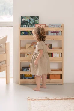 Muebles LUFE Estanterías De Pared^MONTESSORI estantería 3 baldas