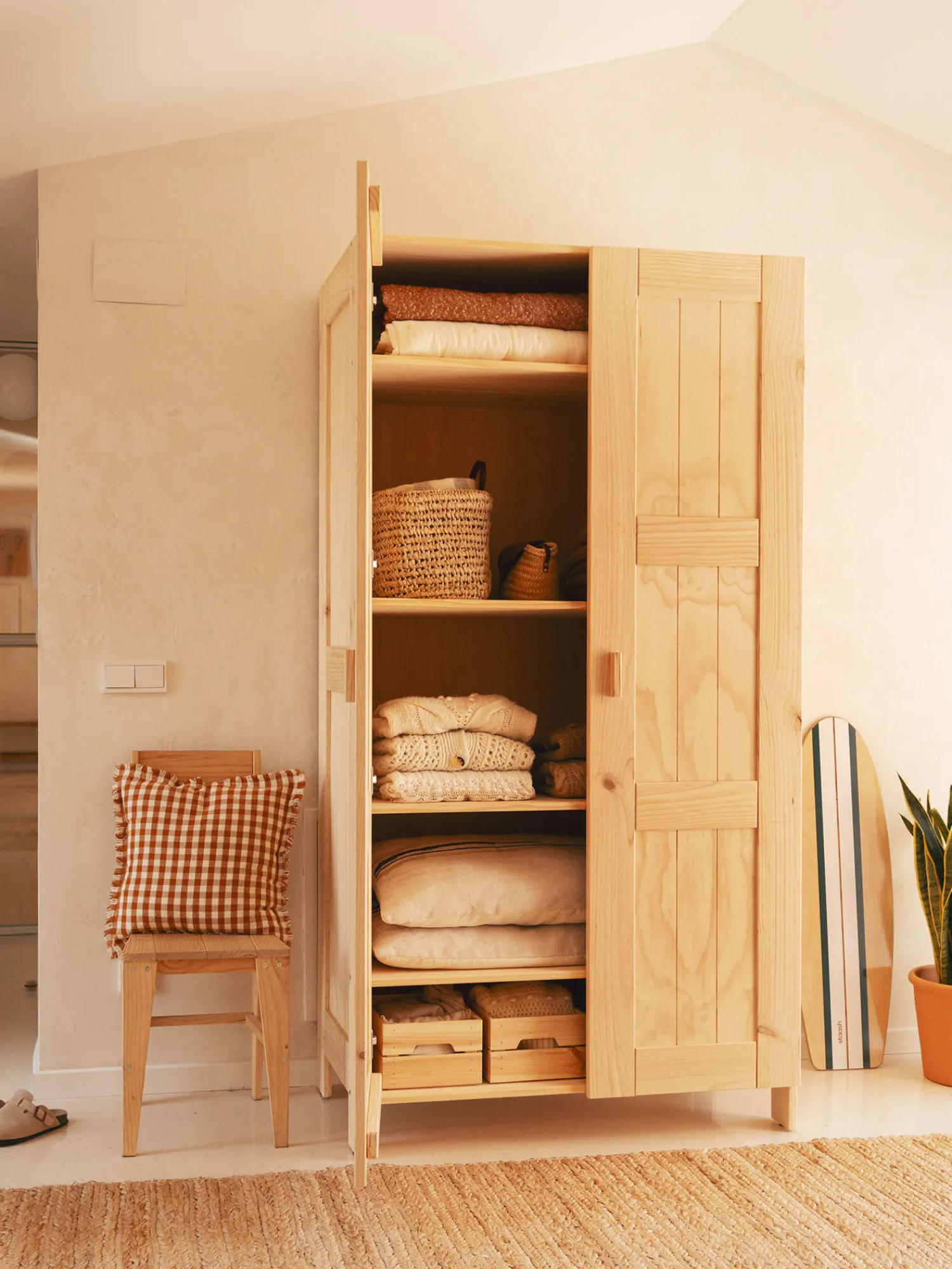 Muebles LUFE Armarios Y Alacenas^NINAO armario organizador con baldas