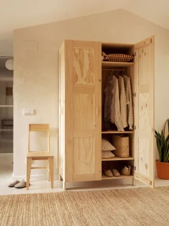 Muebles LUFE Armarios Y Alacenas^NINAO armario ropero con colgador