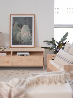 Muebles LUFE Muebles Tv^NINAO mueble TV con 2 cajones