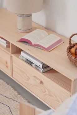 Muebles LUFE Muebles Tv^NINAO mueble TV con 2 cajones