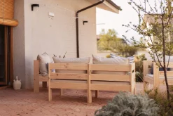 Muebles LUFE Conjuntos De Exterior^OREKA conjunto sofá modular con mesa para exterior