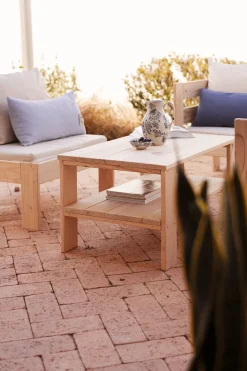 Muebles LUFE Conjuntos De Exterior^OREKA conjunto sofá modular con mesa para exterior