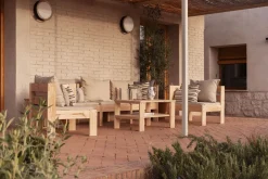 Muebles LUFE Conjuntos De Exterior^OREKA conjunto sofá modular 3 plazas para exterior