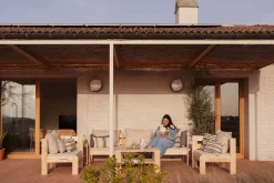 Muebles LUFE Conjuntos De Exterior^OREKA conjunto sofá modular 3 plazas para exterior