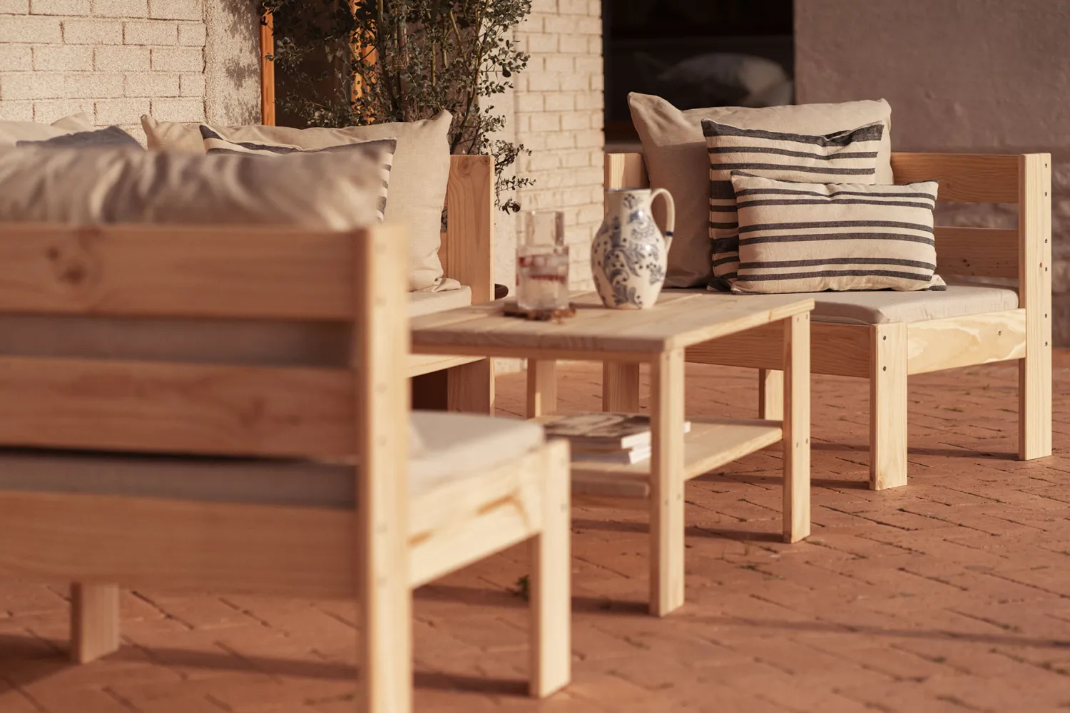 Muebles LUFE Sillones Y Puffs Para Exterior^OREKA sillón modular con brazo derecho para exterior