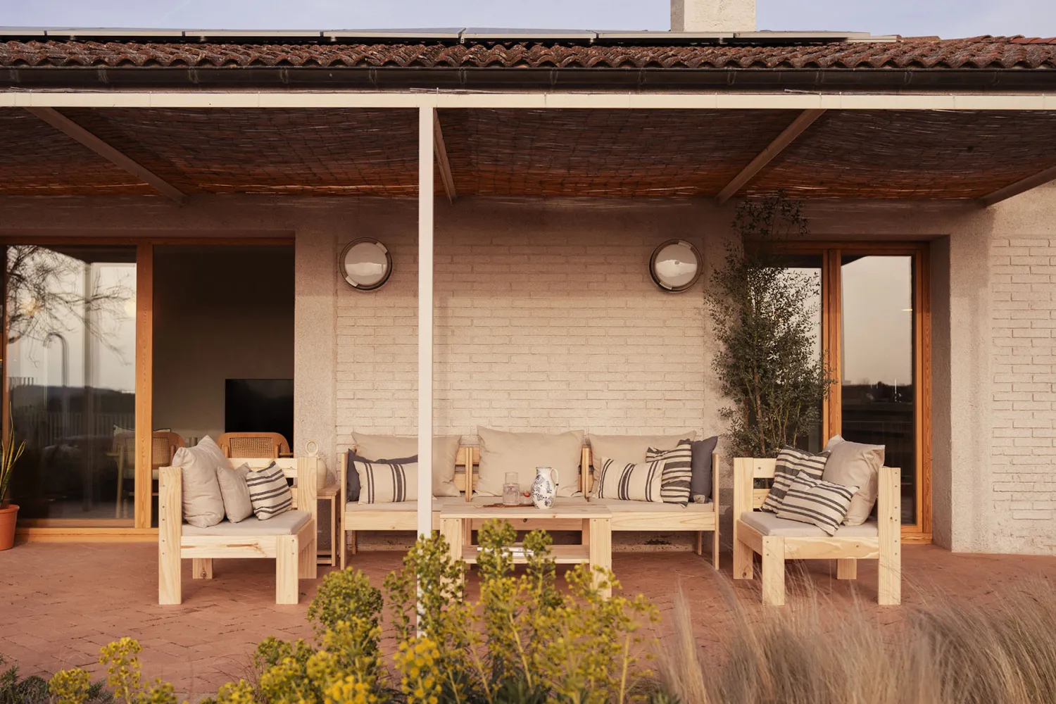 Muebles LUFE Sillones Y Puffs Para Exterior^OREKA sillón modular con brazo izquierdo para exterior