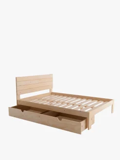 Muebles LUFE Camas Dobles Con Cajones|Camas 135^TESTA cama doble 135 con 1 cajón