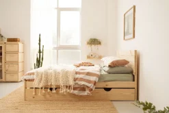 Muebles LUFE Camas Dobles Con Cajones|Camas 160^TESTA cama doble 160 con 1 cajón