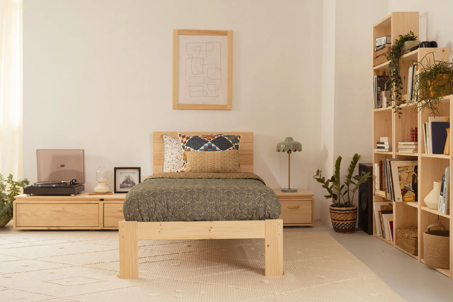 Muebles LUFE Camas 90^TESTA cama individual 90