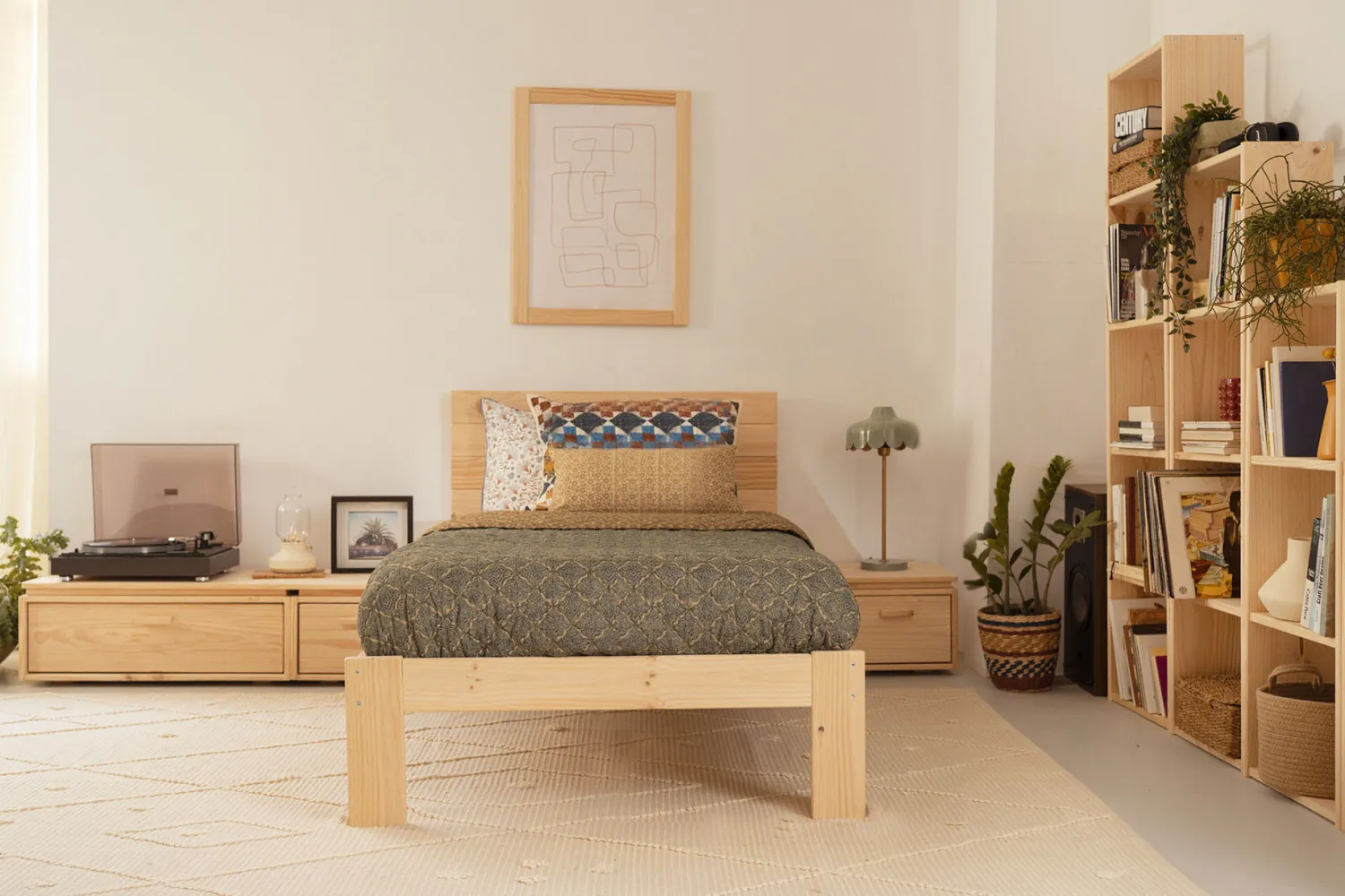 Muebles LUFE Camas 105^TESTA cama individual 105