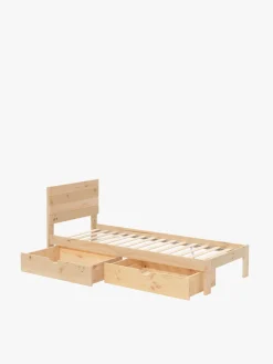 Muebles LUFE Camas Individuales Con Cajones|Camas 80^TESTA cama individual 80 con 2 cajones