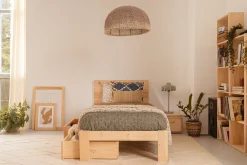 Muebles LUFE Camas Individuales Con Cajones|Camas 80^TESTA cama individual 80 con 2 cajones