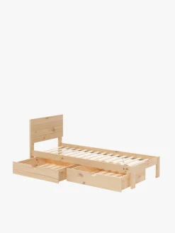 Muebles LUFE Camas Individuales Con Cajones|Camas 90^TESTA cama individual 90 con 2 cajones