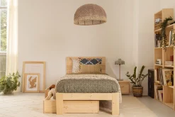 Muebles LUFE Camas Individuales Con Cajones|Camas 90^TESTA cama individual 90 con 2 cajones