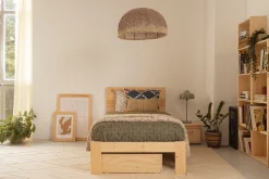 Muebles LUFE Camas Individuales Con Cajones|Camas 80^TESTA cama individual 80 con 1 cajón