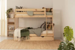 Muebles LUFE Literas Triples^TRIOLO litera triple 140 con 1 cajón