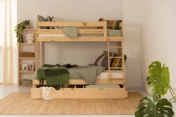 Muebles LUFE Literas Triples^TRIOLO litera triple 140 con 1 cajón