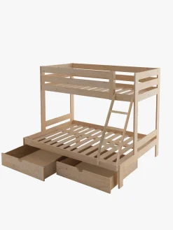 Muebles LUFE Literas Triples^TRIOLO litera triple 140 con 2 cajones