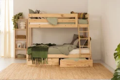 Muebles LUFE Literas Triples^TRIOLO litera triple 135 con 2 cajones